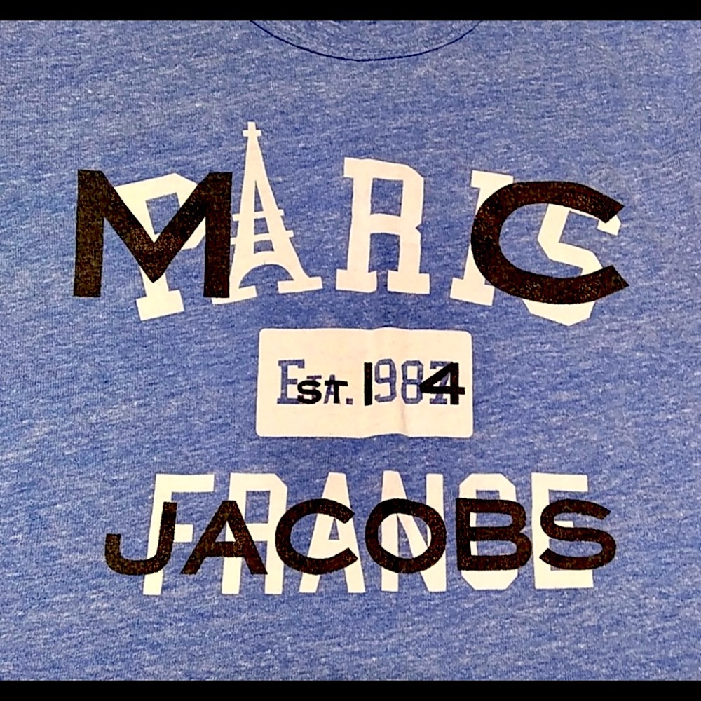 Ltd. Edition Marc Jacobs Heather Blue Paris Graphic Tee